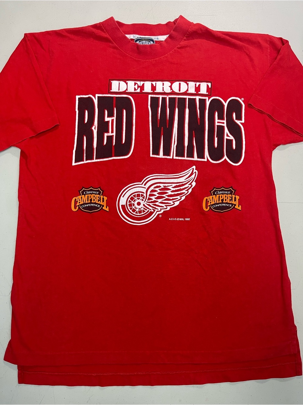 Detroit Red Wings NHL Vintage 1992 Swingster Shirt Men’s Size M Campbell Conf.
